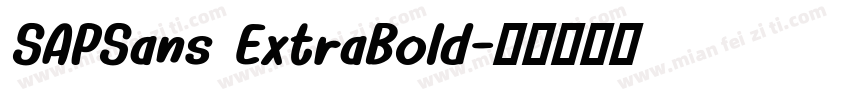 SAPSans ExtraBold字体转换